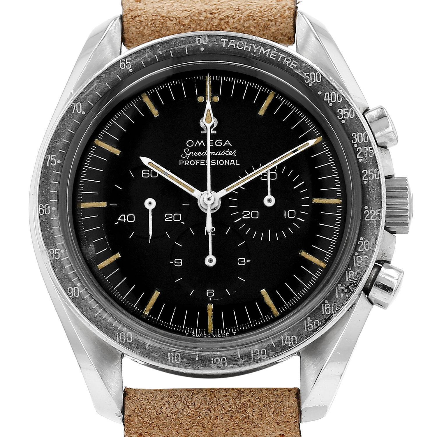 Montre Omega Speedmaster Professional en acier Vers 1965 Montre Omega Speedmaster Professional en acier Vers 1965