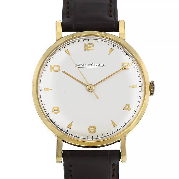 Montre Bracelet Vintage JAEGER-LECOULTRE Pour Femme - Cadran Blanc - Mouvement Quartz - Occasion