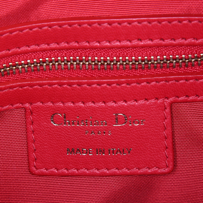 Borsa Dior Dior Soft in pelle cannage rossa - Detail D3