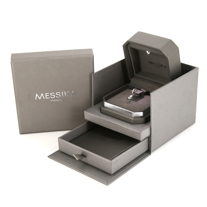 Messika My Soul earring in white gold and diamond - Detail D2