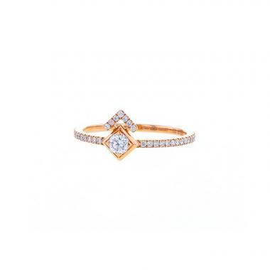 Sortija Messika My Soul en oro rosa y diamantes