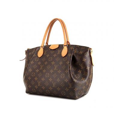 Bolso de mano Louis Vuitton Turenne modelo pequeño en lona Monogram marrón y cuero natural