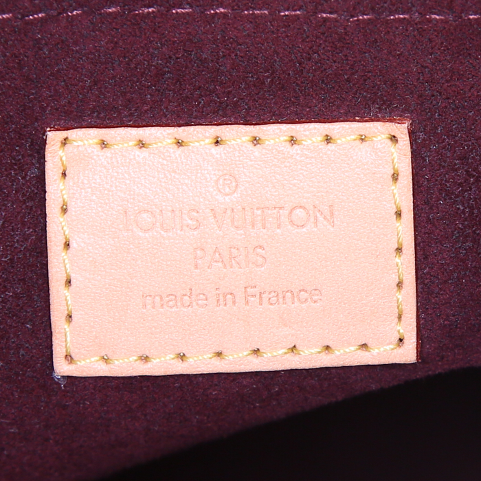 Bolso Cabás Louis Vuitton Voltaire en lona Monogram marrón y cuero natural - Detail D3