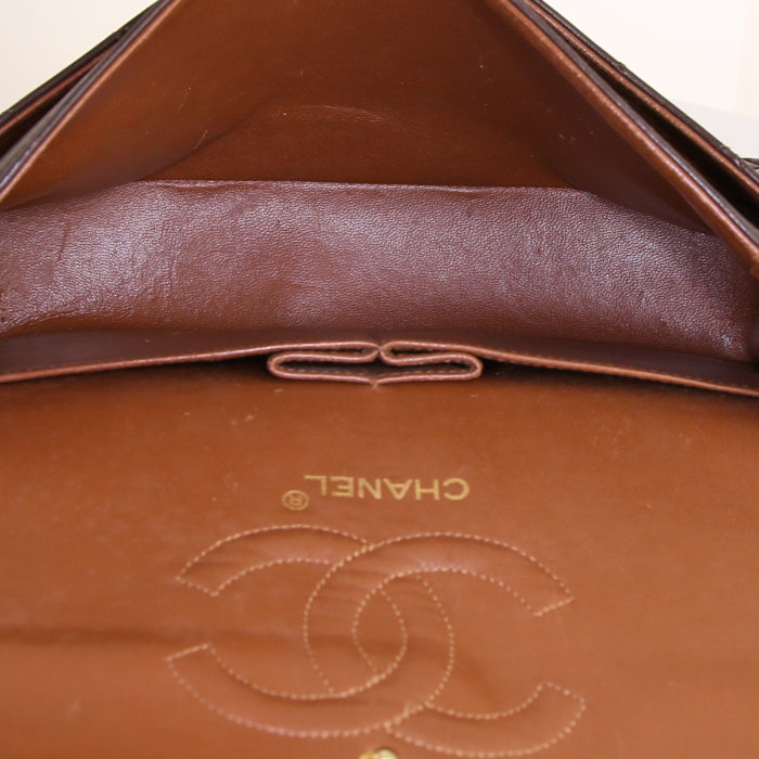 Borsa Chanel Timeless in pelle trapuntata marrone - Detail D3