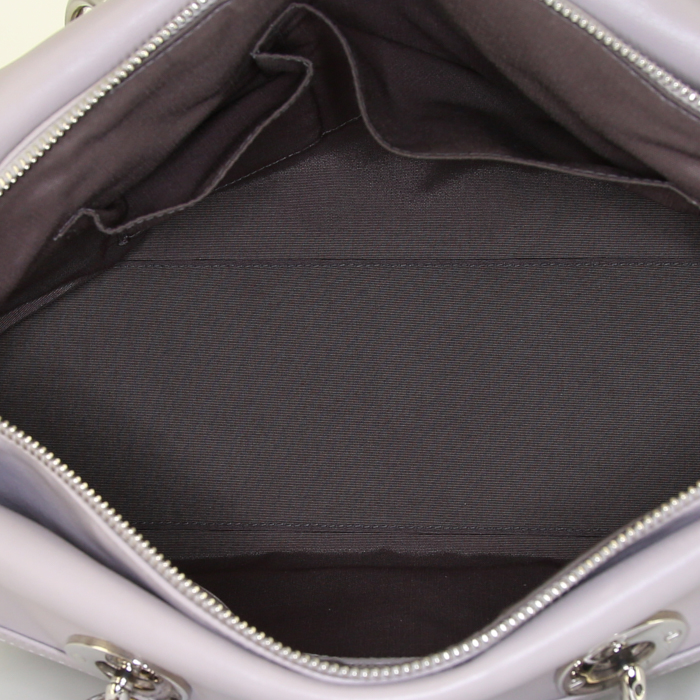 Dior Dior Granville handbag in grey leather - Detail D3