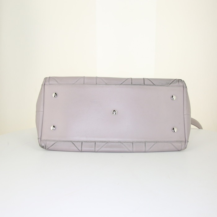 Dior Dior Granville handbag in grey leather - Detail D5