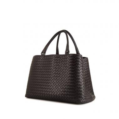 Bottega Veneta shopping bag in brown intrecciato leather