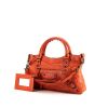 Balenciaga Classic City bag in orange leather - 00pp thumbnail
