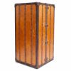 Louis Vuitton Wardrobe trunk in orange vuittonite and natural leather - Detail D1 thumbnail