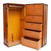Louis Vuitton Wardrobe trunk in orange vuittonite and natural leather - Detail D3 thumbnail
