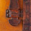 Louis Vuitton Wardrobe trunk in orange vuittonite and natural leather - Detail D5 thumbnail