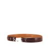 Hermès belt in burgundy box leather - 00pp thumbnail