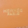 Cinturón Hermès en cuero box color burdeos - Detail D1 thumbnail