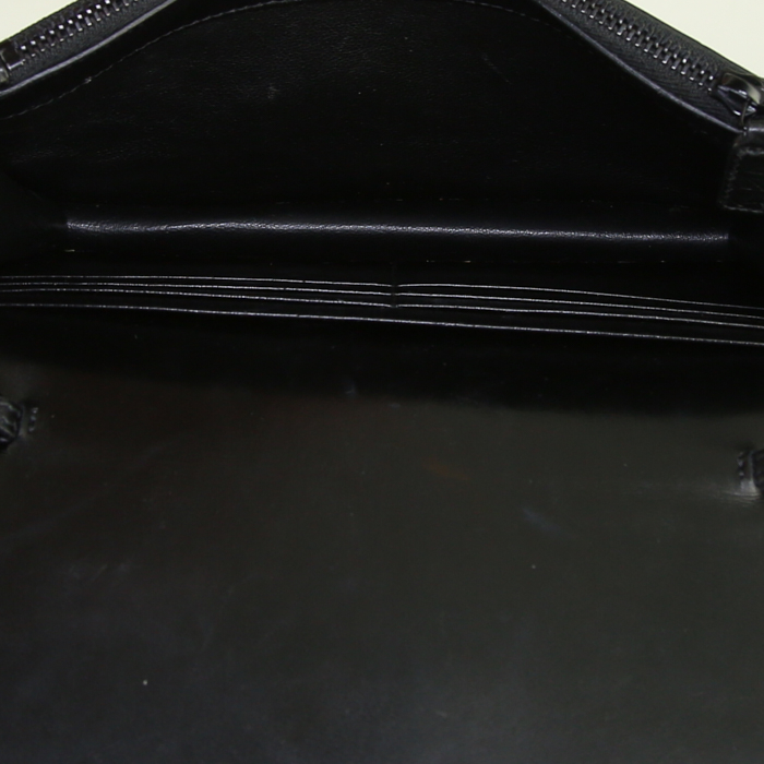 Saint Laurent Enveloppe bag in black leather - Detail D2