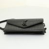 Saint Laurent Enveloppe bag in black leather - Detail D4 thumbnail