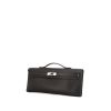 Hermès Kelly Cut pouch in black Swift leather - 00pp thumbnail