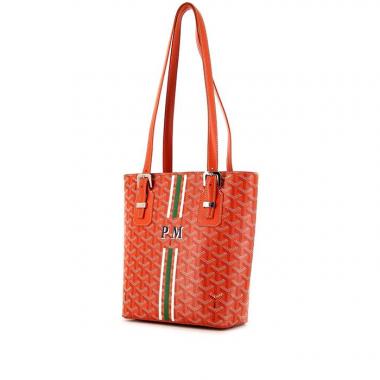 Shopping bag Goyard Marie Galante in tela Goyardine arancione