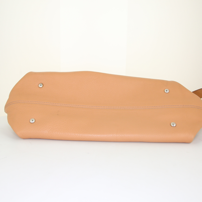 Salvatore Ferragamo Sofia bag in beige leather - Detail D5