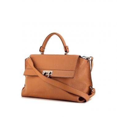 Borsa Salvatore Ferragamo Sofia in pelle beige