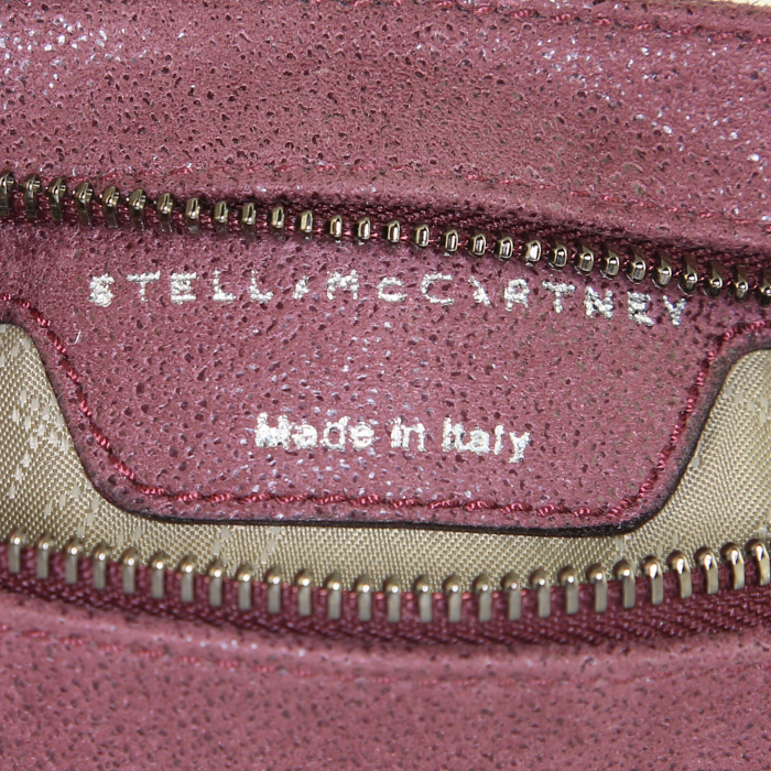 Pochette Stella McCartney Falabella en toile violette - Detail D3