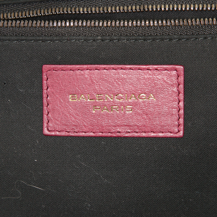 Balenciaga suitcase in purple leather - Detail D3
