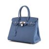 Hermes Birkin 30 cm bag in blue epsom leather - 00pp thumbnail