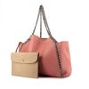 Stella McCartney Falabella shopping bag in pink canvas - 00pp thumbnail