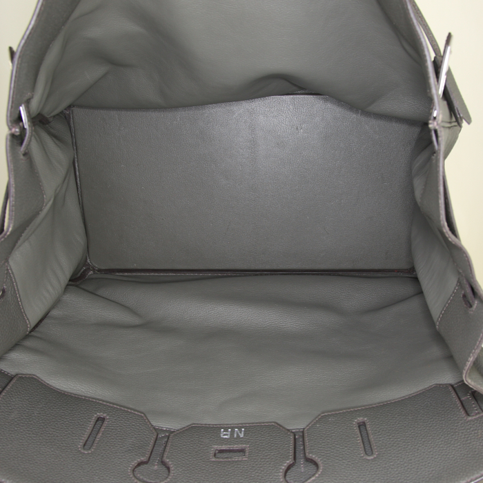 Hermes Haut à Courroies - Travel Bag travel bag in grey togo leather - Detail D2
