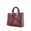 Dior Lady Dior large model shoulder bag in purple python - 00pp thumbnail