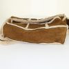 Bolso de mano Chanel Petit Shopping en cuero de obeja volteado marrón y beige - Detail D4 thumbnail