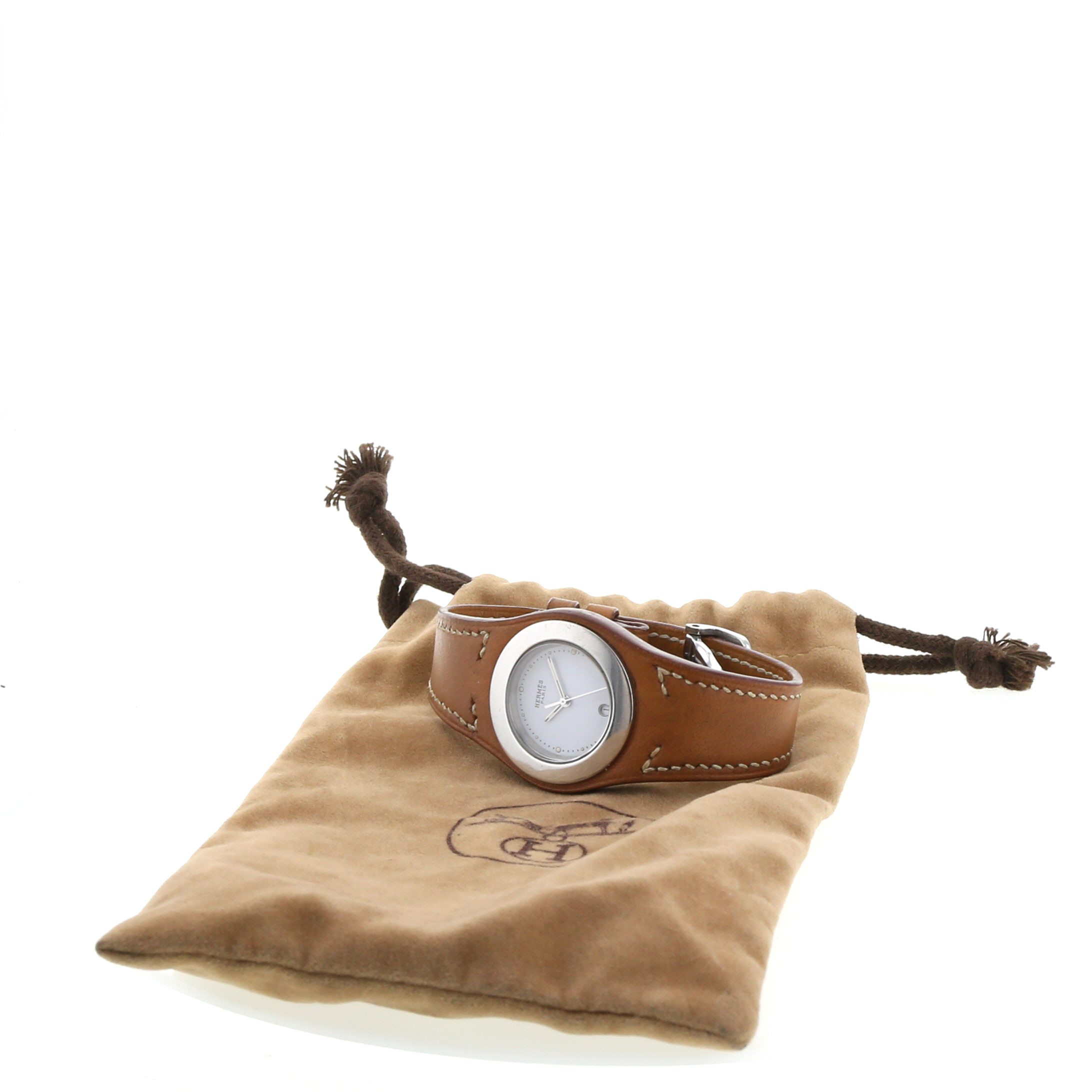Reloj Hermes Harnais de acero Ref :  HA3.210 Circa  2000