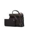 Hermes Herbag handbag in brown canvas and brown leather - 00pp thumbnail