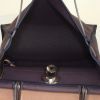 Hermes Herbag handbag in brown canvas and brown leather - Detail D2 thumbnail