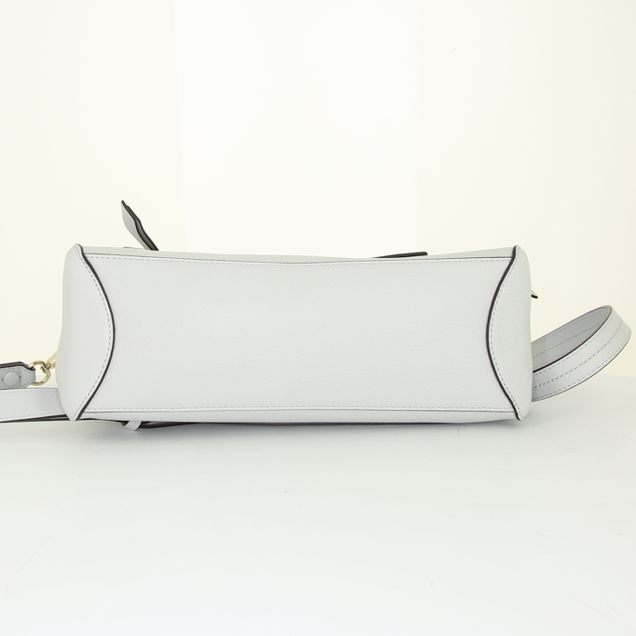 Sac à main Chloé Faye Day en cuir bleu-gris - Detail D5