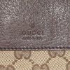 Gucci Suprême GG clutch-belt in grey monogram canvas and brown leather - Detail D3 thumbnail