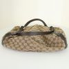 Gucci Pelham handbag in beige logo canvas and brown leather - Detail D4 thumbnail