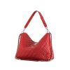 Chanel Petit Shopping handbag in red quilted leather - 00pp thumbnail
