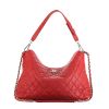 Chanel Petit Shopping handbag in red quilted leather - 360 thumbnail