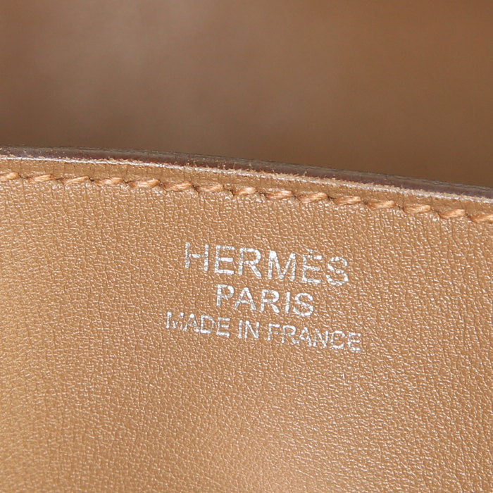 Borsa Hermès Lindy in pelle Swift Cannelle - Detail D3