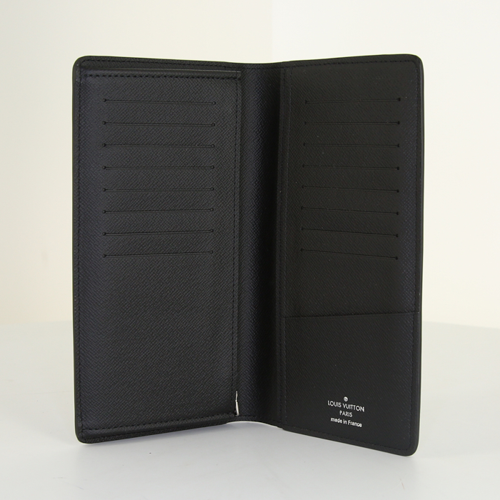 Louis Vuitton Brazza wallet in anthracite grey damier canvas - Detail D2