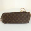 Louis Vuitton Neverfull small model shopping bag in brown monogram canvas and natural leather - Detail D5 thumbnail