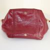 Saint Laurent Downtown small model handbag in red patent leather - Detail D5 thumbnail