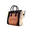 Celine Luggage handbag in black, brown and beige tricolor leather - 00pp thumbnail