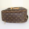 Borsa Louis Vuitton Excursion in tela monogram cerata e pelle naturale - Detail D4 thumbnail