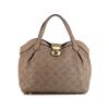 Louis Vuitton Cirrus handbag in grey-beige mahina leather - 360 thumbnail