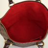 Bolso de mano Louis Vuitton Saleya en lona a cuadros ébano y cuero esmaltado marrón - Detail D2 thumbnail