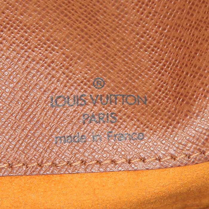 Bolso bandolera Louis Vuitton Musette Salsa en lona Monogram marrón y cuero natural - Detail D3