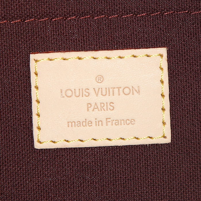 Pochette Louis Vuitton Favorite in tela monogram marrone e pelle marrone - Detail D3