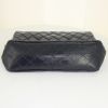 Chanel 2.55 handbag in navy blue quilted leather - Detail D5 thumbnail