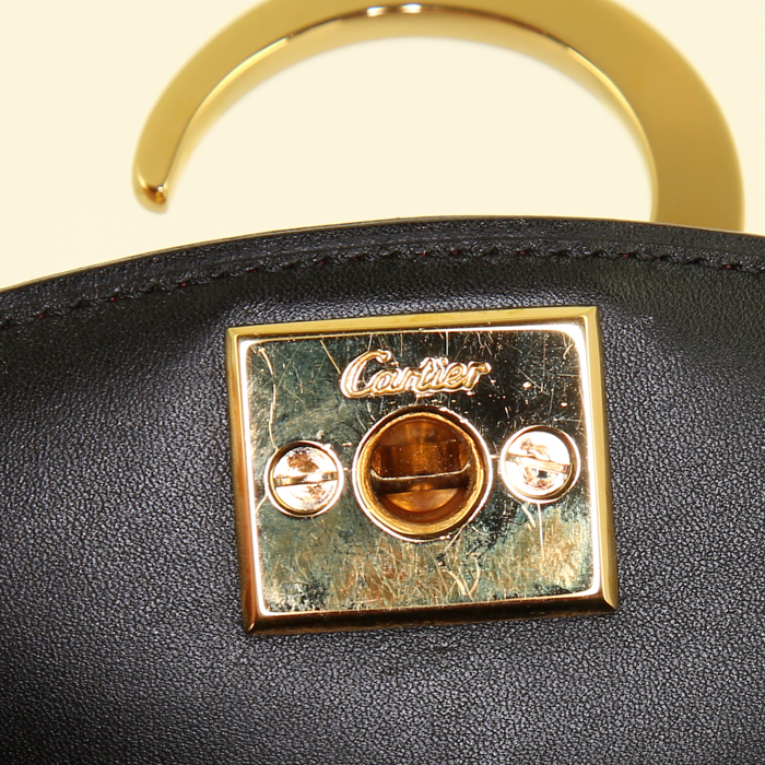 Cartier Panthère shoulder bag in red leather - Detail D3